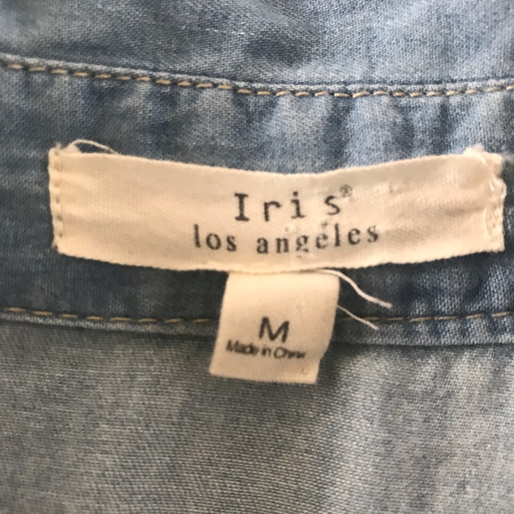 Iris Los Angeles Lace Chambray Shirt - Picture 12 of 12